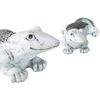 Kynast Garden Figurine Lizard 47 x 30 cm Stone Look Flower Bed Brown Grey