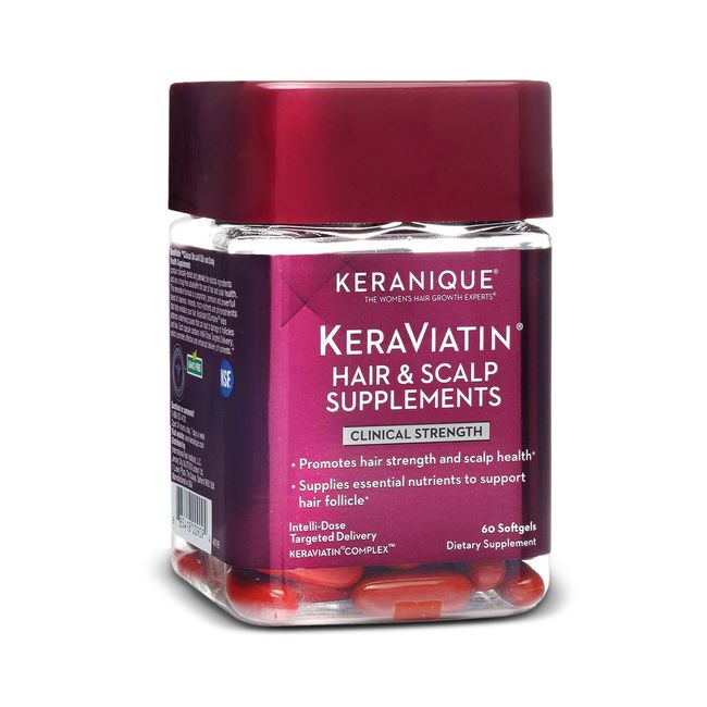 KeraViatin Hair Growth / Scalp Health Supplement, Clinical Strength, 30 Days