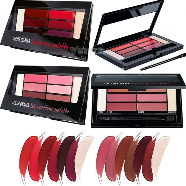 Maybellinee Color Drama Lip Contour Palette With Gift Hamper | Choose your favourite Palette