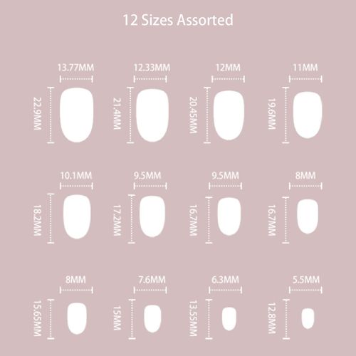24pcs Short Oval False Nails Gold Star Stick on Nails Nude Pink Press on Nails Removable Glue-on Nails Fake Nails Nail Art Accessories
