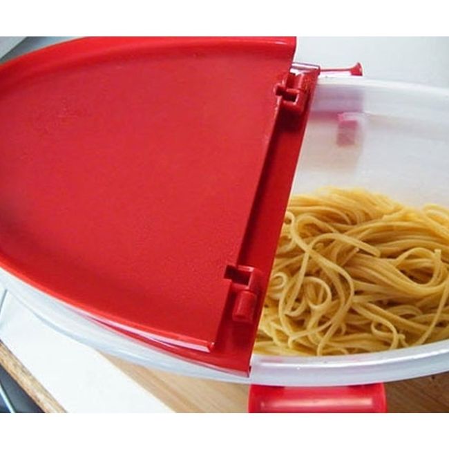 Microwave Pasta Cooker with Strainer Heat Resistant Pasta Steamer