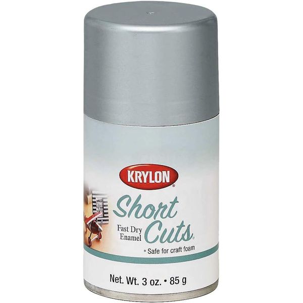 Krylon KSCS032 Short Cuts Aerosol Spray Paint, 3-Ounce, Chrome