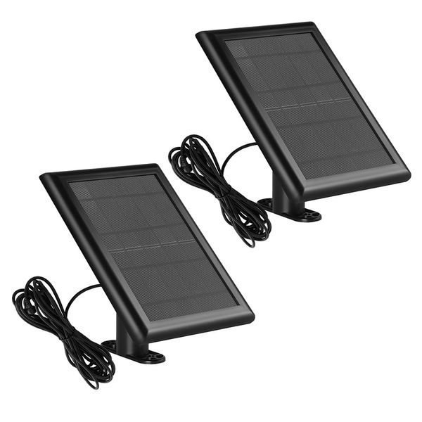 Solar Panel for Ring Spotlight cam Battery,Solar Charger Compatible with Ring Camera,Ring-Stick Up Camera Battery Outdoor (2 Pack)