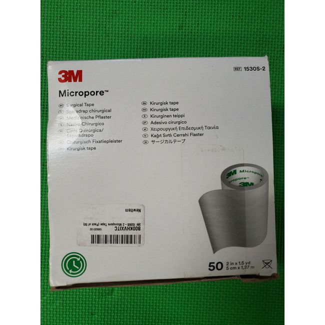 3M Micropore Surgical Tape,  1530S-2 CASE 50 ROLLS  exp-10/2025