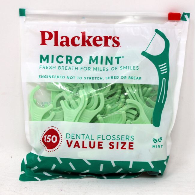 Plackers Micro Mint Floss Picks 150 Count (Open Box)