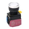 STARELO 22mm Momentary Push Button Switch 660V 10A White Led Self-Reset 1NO 1NC.(White)