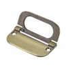 sourcing map Finger Flush Pull Handle 74x34x5mm Rectangle for Drawer Door Bronze Tone 3pcs