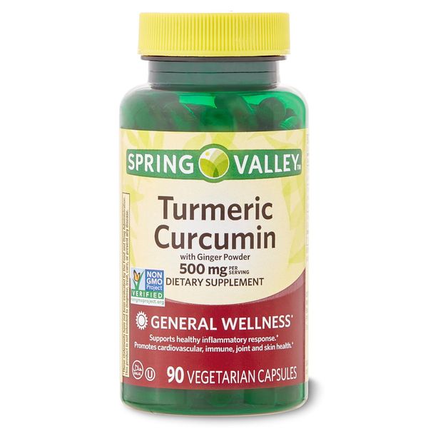 Spring Valley Turmeric Curcumin with Ginger Powder 1 Vegetarian Capsules