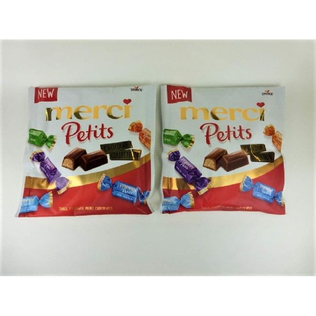 STORCK Merci Petite Chocolate Collection 2 Bag Set, 8.8 oz (250 g) (2 Bags x 4.4 oz (125 g)