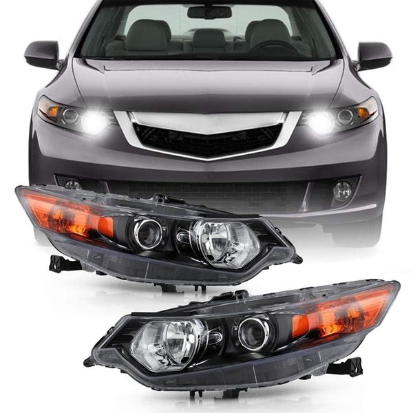 Pair Headlights Assembly  Fit For 2009-2014 Acura TSX  (Left+Right)