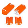 WRAPGRADE Stickers Compatible with DJI NEO Two Batteries (Neon Orange)