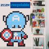 ZCZN 76 x 76 mm Sticky Notes, 100 Sheets/Pad, 4 Pads, Light Purple