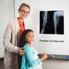 16 Pcs Broken Bones X-Ray Set, Black and White Skeleton Pretend X-Rays, 9.84" x 9.84"
