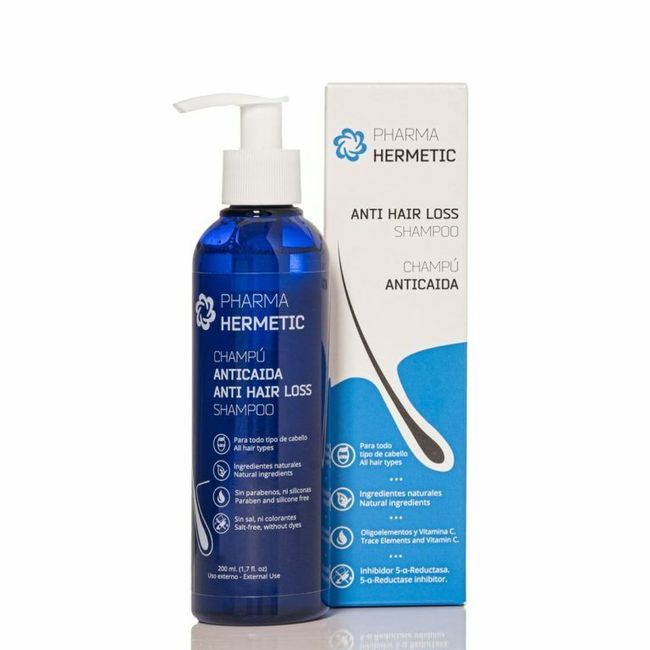 Pharma Hermetic anti hair loss shampoo, Stimulates Hair Growth, 200 ml