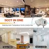 12 Pack 4 Inch 10W 5CCT Ultra-Thin LED Recessed Ceiling Light with Junction Box