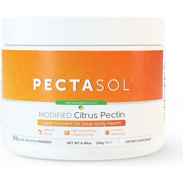 EcoNugenics PectaSol Modified Citrus Pectin Cell Health Immune System Supplement - Lime Infused Powder - Maintain Healthy Galectin-3 Levels - Cardiovascular Support (183.75 Grams), 6.48 Oz | 30 Servings