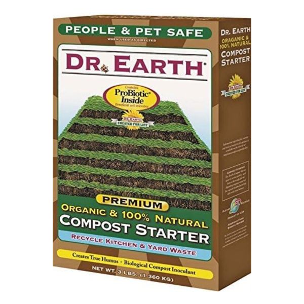 NEW DR. EARTH Premium SIMPLE& INTELLIGENT Compost  Starter, 3lb People/Pet Safe!