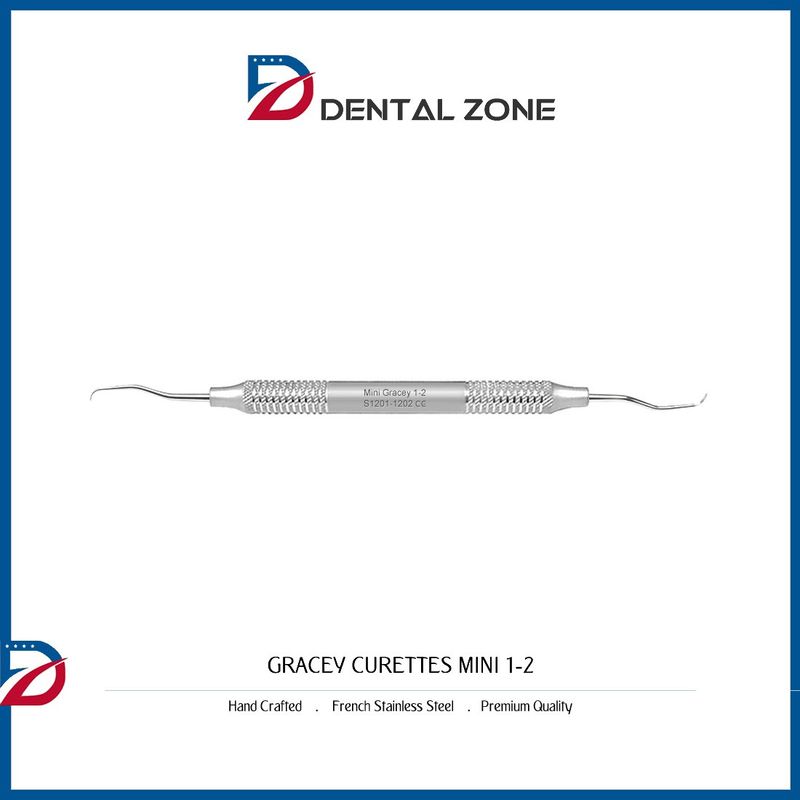 DENTAL GRACEY CURETTES MINI 1-2 PERIODONTAL HOLLOW HANDLE INSTRUMENTS ...