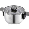 Chefpot 3-Piece Stainless Steel Cookware Set in Silver
