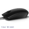 Dell USB Wired Optical Mouse for Home and Work, Black - 1000 dpi, Scroll Wheel