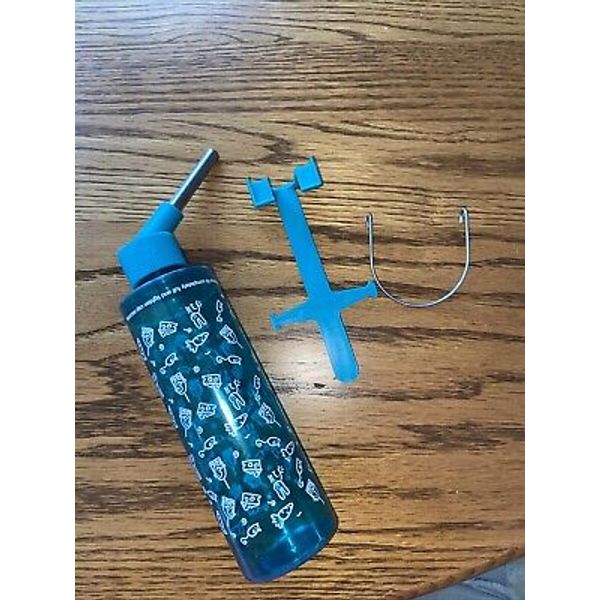 8Oz Aquarium and Wire Cage Water Bottle for Mice Hamsters and Other Small Animal