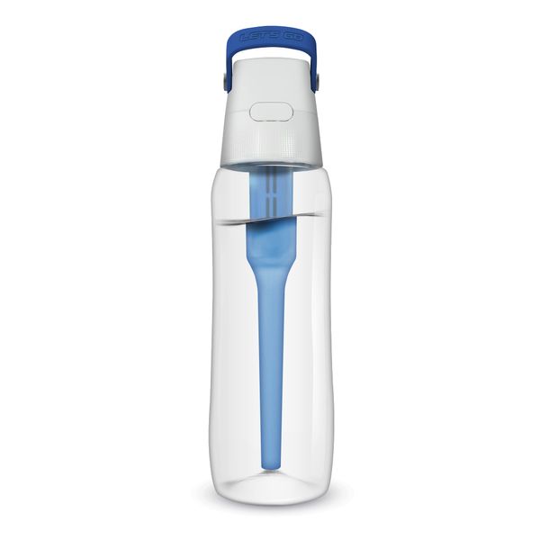 DAFI SOLID Water Purifier Bottle, Solid, Portable, Bottle Shape, Water Filter, Water Bottle, 1 Cartridge, 23.6 fl oz (700 ml), Deep Blue