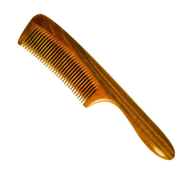 Hair Comb, Wooden Comb Tooth And Fine Tooth Wood Comb,Green Sandalwood, Women and Men Hair Combs (MR04)