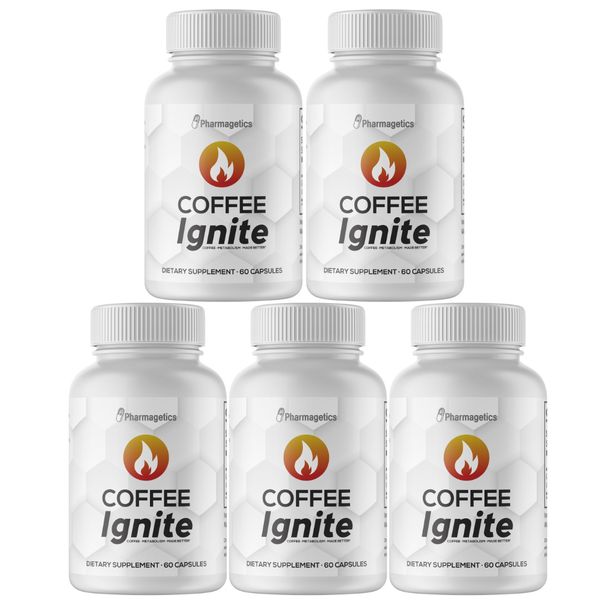 Coffee Ignite Metabolism Made Better -  5 Bottles 300 capsules