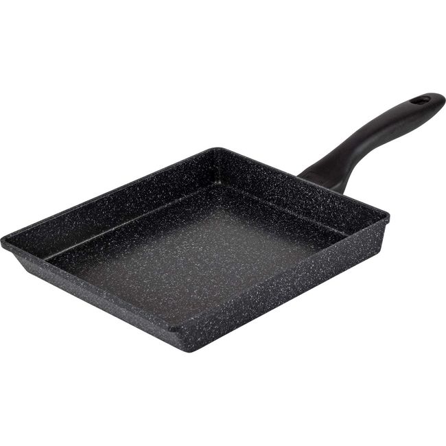 Wahei Freiz RB-1767 Lancini Frying Pan, For Enough Corners, 7.9 x 9.4 inches (20 x 24 cm), Compatible with Induction and Gas