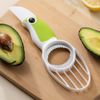 3-in-1 Avocado Tool with Soft Grip Handle, Green
