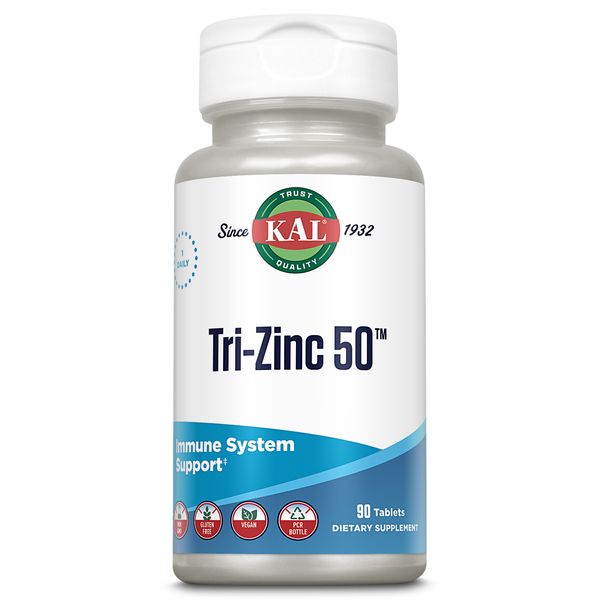 KAL Tri Zinc, Tablet (Btl-Plastic) 50mg 90ct