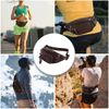 Fanny Pack Waist Bag Multifunction Genuine Leather Hip Bum Bag Travel Pouch for Men and Women- Multiple Pockets & Sturdy Zippers Ideal for Hiking Running And Cycling (Brown)