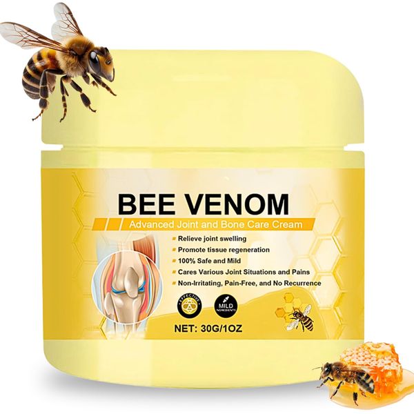 Bee Venom Pain Cream For Joints, Bee Venom Cream For Arthritis Healing Cream, Arthritis Pain Relief Cream For Muscle, Joint And Bone Therapy Cream, Arthritis Cream For Hands, Neck,Waist,Back And Leg