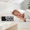 Digital LED Alarm Clock, Table Clock, Table Clock, Temperature and Calendar Display, Brightness Adjustable, Dimmable, Large Screen, Alarm, Voice Control, Snooze Function, Waterproof, Loud Volume, USB