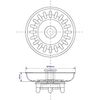 2X McAlpine Replacement Basket Strainer Waste Plug BSKTOP