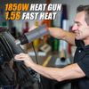 1850W Heat Gun 10 Variable Temperature Settings 112℉~1202℉（44℃