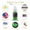 Green Edible Glitter Spray Pump for Drinks