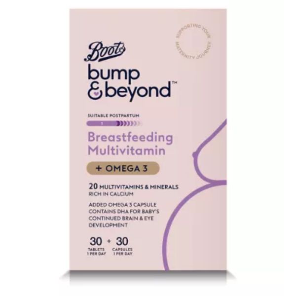 Bump & Beyond Breastfeeding Multivitamin + Omega 3 30 Tablets x 30 Capsules
