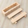 DOITOOL Sushi Making Kit Wooden Rectangular Sushi Press Mold Maker Rice Maker Machine Mold Oshizushi Mold Box Kitchen Sushi Tool