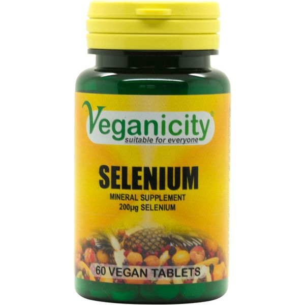 Veganicity Selenium 200µg : Antioxidant mineral : 60 tablets