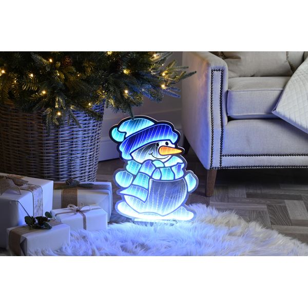 Festive Productiions 40cm Infinity Light Blue Snowman