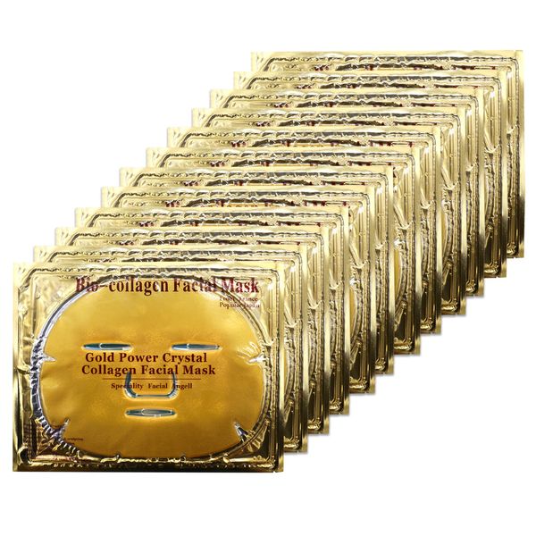 Ruzzut 12PCS Collagen Facial Masks - Skin Care Hydrating Face Sheet Mask with Hyaluronic Acid & Hydrolyzed Collagen Mask for Deeply Moisturizing & Anti Wrinkles & Refreshing Skin, 24K Gold