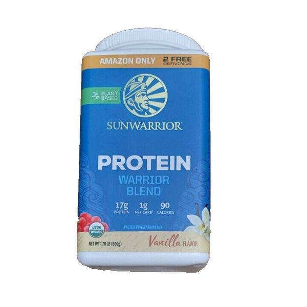 Sunwarrior Protein Warrior Blend Vanilla 1.76LB 800g Plant Based