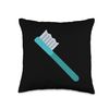 Toothbrush Throw Pillow