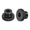 sourcing map Knurled Thumb Nut, 20Pcs M5x0.8mm Iron Round Knobs Fasteners for 3D Printer Parts, Black
