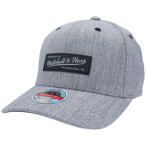 Mitchell & Ness Curved Visor Classic Red Snapback - Dash - Own Brand Logo, Grey, einstellbar,