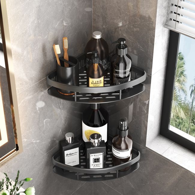 Bathroom Shelves No-drill Corner Shelf Aluminum Alloy Shower