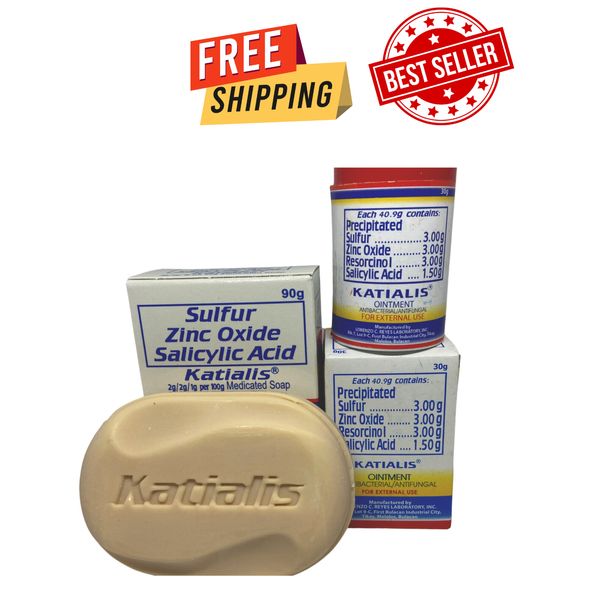 Katialis Pack:    1  Medicated Ointment 30g and  1  Antibacterial Soap 90g