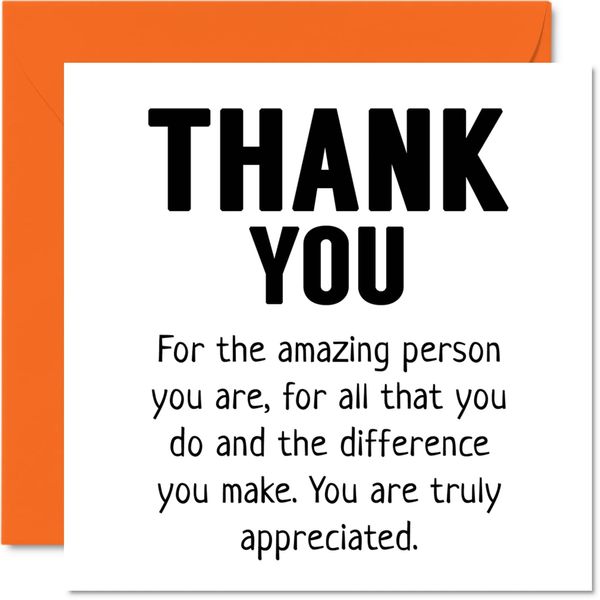 Thank You Cards - Amazing Person All You Do Truly Appreciated ...