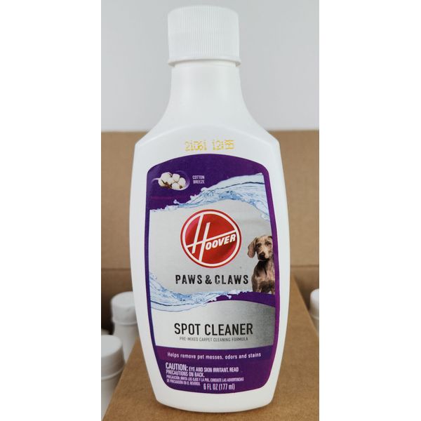 3x HOOVER Paws & Claws Pre-Mixed Pet Carpet Cleaning Formula 6oz. Bottle